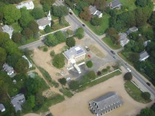 Aerial View of the Town Hall renovation