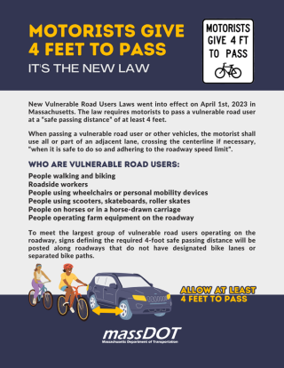 Safe Passing Law graphic